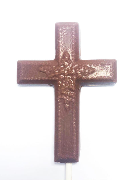 Delicious CROSS POP - MILK chocolate pops by Phillips Chocolate, available for orders over 30 pieces, perfect for any occasion.