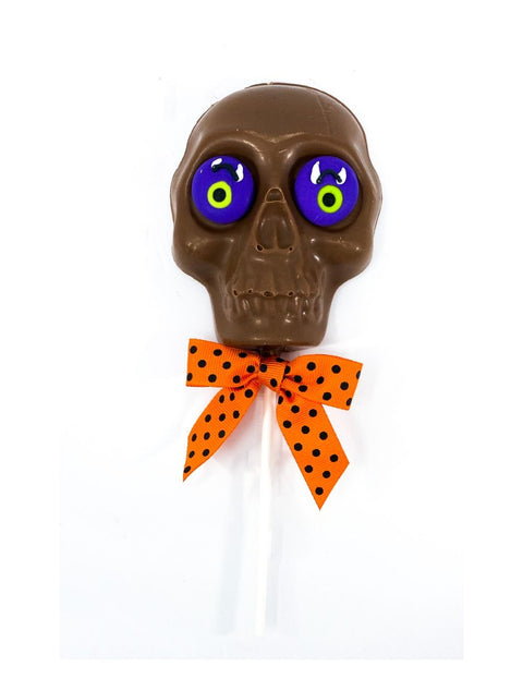 Skull Pop - Milk chocolate skull-shaped pops by Phillips Chocolate