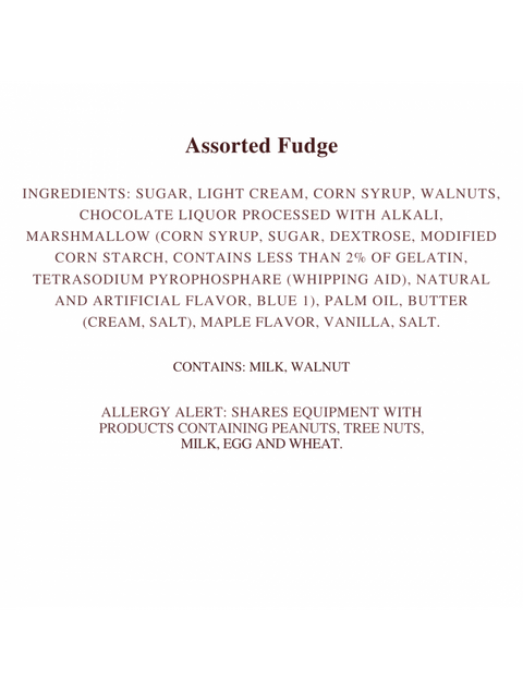 Build Your Own 1lb Fudge Box