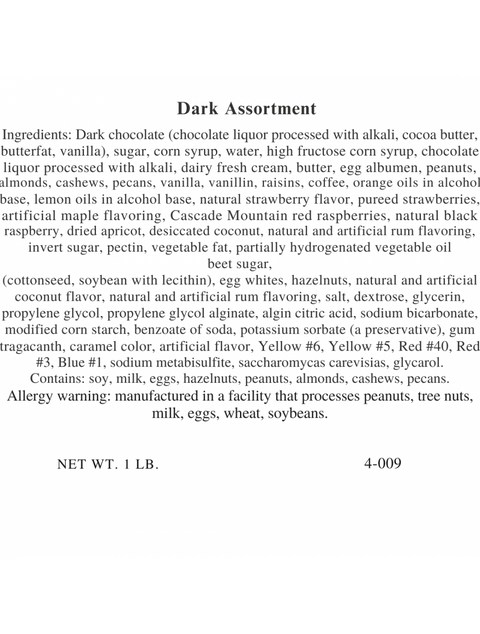 1lb Dark Assortment