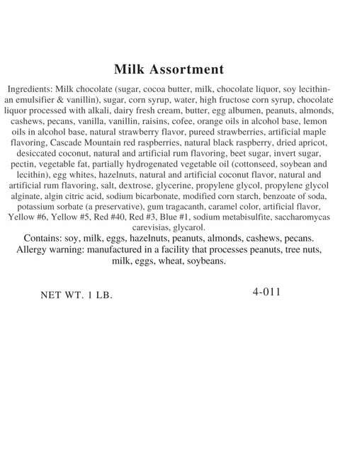 1lb Milk Assortment