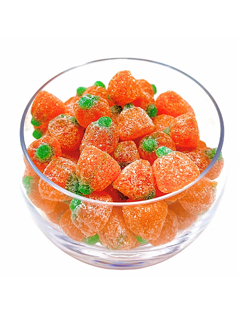 SOUR Jelly Pumpkins by Phillips Chocolate in an 8 oz. bag, featuring colorful and chewy gummy pumpkins, perfect for fall desserts and harvest baskets.