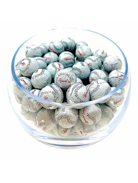 Delicious Chocolate Baseballs in half pound bags by Phillips Chocolate, perfect for sports lovers and chocolate enthusiasts.