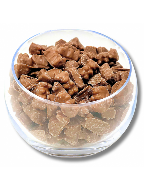 8 oz. MILK CHOC. GUMMI BEARS by Phillips Chocolate - soft and chewy candy