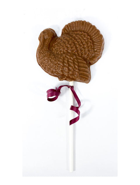 Delicious Turkey Pop chocolate treat from Phillips Chocolate, featuring rich milk chocolate.