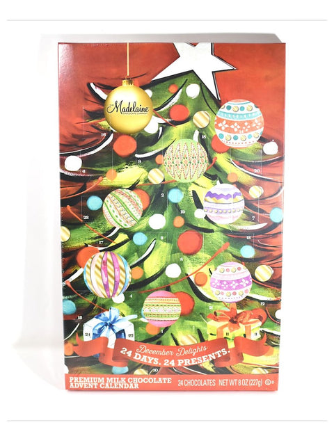 Christmas Advent Calendar from Phillips Chocolate, perfect for counting down to Christmas with festive treats.