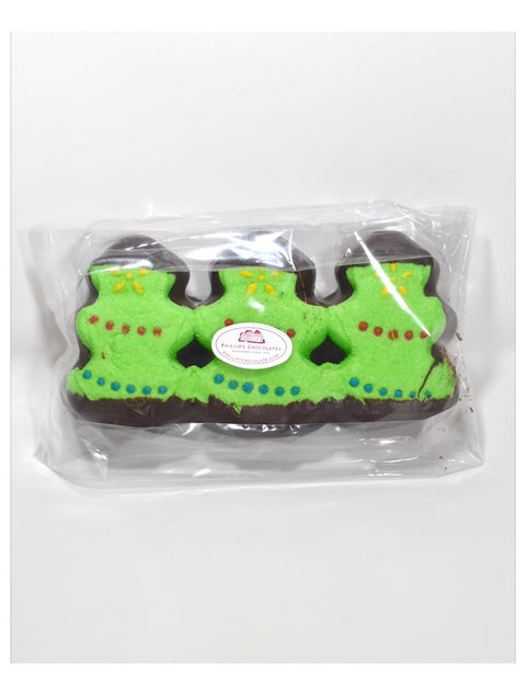 Peeps Trees dark chocolate treat by Phillips Chocolate, perfect for festive occasions and sweet cravings.