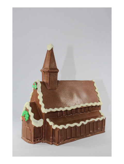 Large Church chocolate gift by Phillips Chocolate, perfect for special occasions and made to order, allowing for 5 business days before shipping.