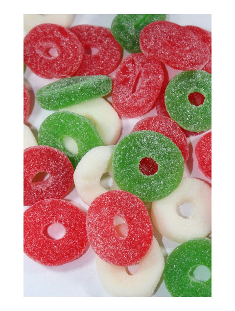 Gummi Wreaths in an 8 oz. bag by Phillips Chocolate, colorful and festive candy treats perfect for celebrations and gifting.