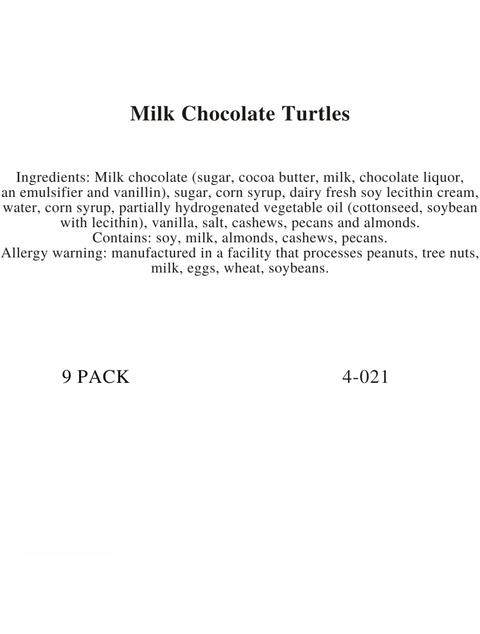 9 pack MILK TURTLES