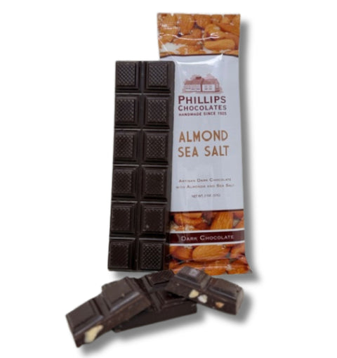 Dark Almond Sea Salt Chocolate Bar