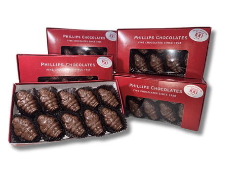 Holiday Minuettes - Milk Chocolate Crispy Rice Santas