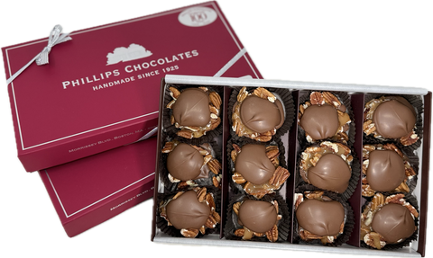 12 pc -Milk Chocolate Pecan Turtles