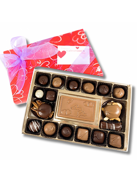 I Love You Celebration Box by Phillips Chocolate, featuring an assortment of delicious chocolates and a heartfelt gift presentation.